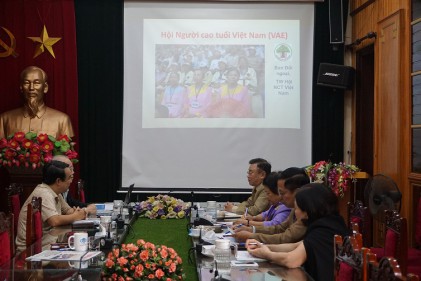 Trung ương Hội NCT Việt Nam tiếp Đại diện Viện Nghiên cứu Kinh tế khu vực Đông Nam Á và Đông Á (ERIA)