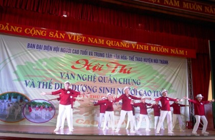 Hội NCT huyện Núi Thành, tỉnh Quảng Nam: Tổ chức Hội thi văn nghệ quần chúng và đồng diễn thể dục dưỡng sinh NCT 