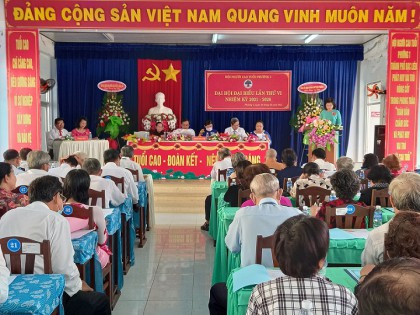 Hội NCT phường 1, TP Bạc Liêu, tỉnh Bạc Liêu: Tổ chức Đại hội đại biểu lần thứ VI, nhiệm kỳ 2021 - 2026