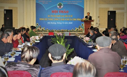 Hội thảo Vai trò Hội NCT cơ sở trong phòng chống tệ nạn xã hội tại cộng đồng tại tỉnh Hải Dương
