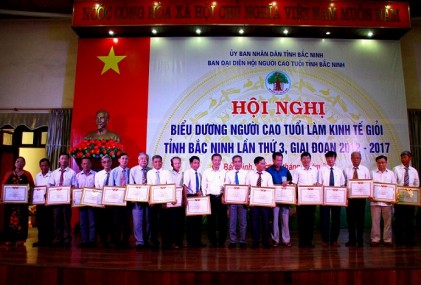 Hội NCT tỉnh Bắc Ninh: Tổ chức Hội nghị biểu dương NCT làm kinh tế giỏi lần thứ 3, giai đoạn 2012 - 2017