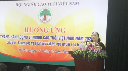 Bài phát biểu của Chủ tịch Hội NCT Việt Nam Phạm Thị Hải Chuyền tại chương trình hưởng ứng Tháng hành động vì NCT Việt Nam năm 2020