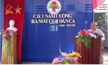 Ra mắt câu lạc bộ dân ca NCT chi hội 3 thôn Nam Cường, xã Vĩnh Nam