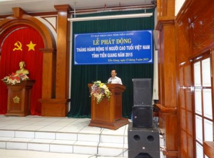 Ủy ban nhân dân tỉnh Tiền Giang phát động  Tháng hành động vì người cao tuổi Việt Nam tỉnh Tiền Giang