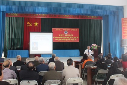 Trung ương Hội NCT Việt Nam: Tập huấn kỹ năng phương pháp chăm sóc và phục hồi chức năng người cao tuổi khuyết tật tại tỉnh Thái Nguyên