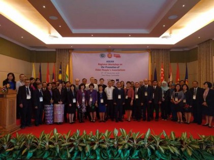 Đoàn đại biểu Hội Người cao tuổi Việt Nam dự Hội nghị về Nâng cao vai trò các tổ chức Hội Người cao tuổi các nước khu vực Đông Nam Á