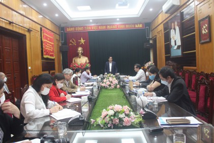 Chủ tịch Nguyễn Thanh Bình làm việc với Văn phòng, các Ban Trung ương Hội: Làm tốt công tác chuẩn bị tổ chức thành công Hội nghị triển khai Nghị quyết Đại hội VI