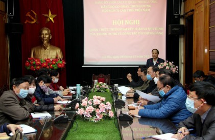 Đảng bộ Cơ quan Trung ương Hội NCT Việt Nam: Tổ chức Hội nghị quán triệt, triển khai kết luận và quy định của Trung ương về công tác xây dựng Đảng