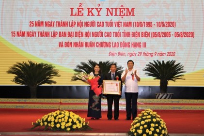 Hội NCT tỉnh Điện Biên: Đón nhận Huân chương Lao động hạng Ba