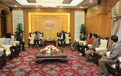 Chủ tịch Phạm Thị Hải Chuyền làm việc với Tỉnh ủy Hà Tĩnh: Tranh thủ vai trò của NCT đóng góp xây dựng quê hương