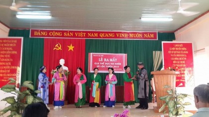 Hội Người cao tuổi xã Lộc Thiện, huyện Lộc Ninh, tỉnh Bình Phước:<P> Ra mắt “Câu lạc bộ thể dục vui khỏe”