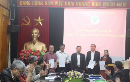 Trung ương Hội NCT Việt Nam: Công bố Quyết định sắp xếp Báo Người cao tuổi và Tạp chí Người cao tuổi