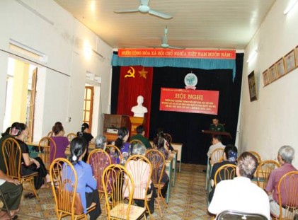 Hội NCT phường Lào Cai: Tổ chức Hội nghị tuyên truyền Luật biên giới Quốc gia và quy chế khu vực Biên giới đất liền