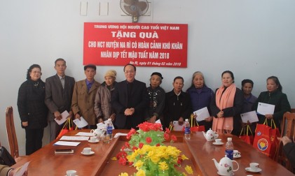 Lãnh đạo Trung ương Hội NCT Việt Nam làm việc với lãnh đạo UBND tỉnh Bắc Kạn, thăm tặng quà NCT có hoàn cảnh khó khăn 