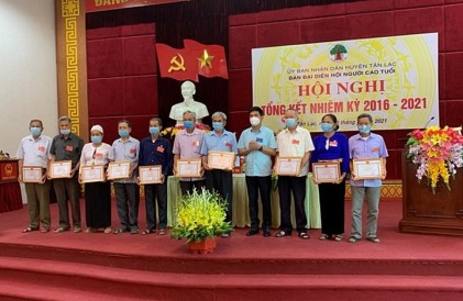 Hội NCT huyện Tân Lạc, tỉnh Hòa Bình: Tổng kết nhiệm kỳ 2016 - 2021