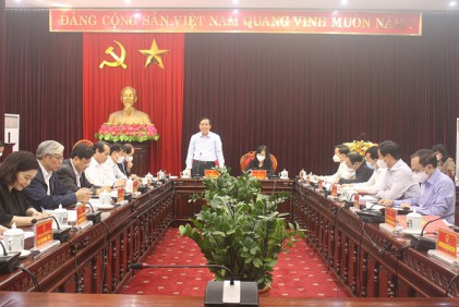 Chủ tịch Hội NCT Việt Nam Nguyễn Thanh Bình làm việc với lãnh đạo tỉnh Bắc Ninh