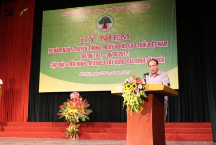 Hội NCT TP Hà Nội: Kỉ niệm 76 năm Ngày Truyền thống NCT – Ngày NCT Việt Nam (06/6/1941 – 06/6/2017) và gặp mặt điển hình tiêu biểu “Xây dựng gia đình văn hóa” 