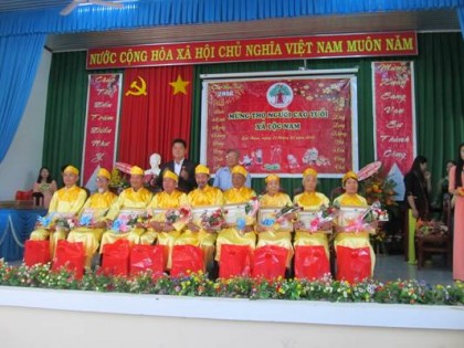 Hội NCT xã Lộc Nam, huyện Bảo Lâm, tỉnh Lâm Đồng: Tổ chức mừng thọ, chúc thọ NCT nhân dịp Xuân Mậu Tuất