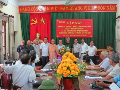 Hội NCT huyện Lục Ngạn, tỉnh Bắc Giang: Tổ chức gặp mặt kỷ niệm 76  năm Ngày truyền thống NCT Việt Nam và ra mắt CLB thơ 
