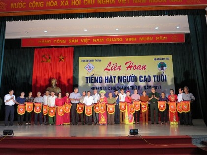 Huyện Lục Ngạn, tỉnh Bắc Giang: Liên hoan tiếng hát người cao tuổi lần thứ II, năm 2017