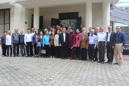 Đoàn đại biểu Hội NCT thị trấn Thịnh Long thăm Trung ương Hội NCT Việt Nam