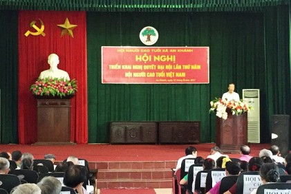 Hội NCT xã An Khánh, huyện Hòai Đức, TP Hà Nội: Tổ chức Hội nghị triển khai Nghị quyết Đại hội V Hội NCT Việt Nam