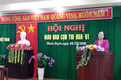 Chủ tịch Trung ương Hội NCT Việt Nam Phạm Thị Hải Chuyền dự hội nghị giao ban Cụm thi đua số VI các tỉnh, thành phố duyên hải miền Trung