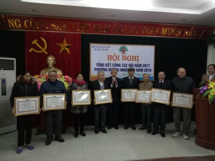 Hội NCT huyện Tân Yên, tỉnh Bắc Giang: Tổng kết công tác Hội năm 2017, triển khai nhiệm vụ năm 2018