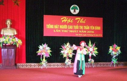 Thị trấn Yên Bình, huyện Yên Bình, tỉnh Yên Bái: Tổ chức Hội thi tiếng hát NCT lần thứ nhất