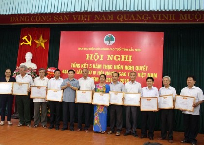 Hội NCT tỉnh Bắc Ninh: Tổng kết nhiệm kỳ 5 năm thực hiện  Nghị quyết Đại hội IV Hội NCT Việt Nam nhiệm kỳ 2011 - 2016 