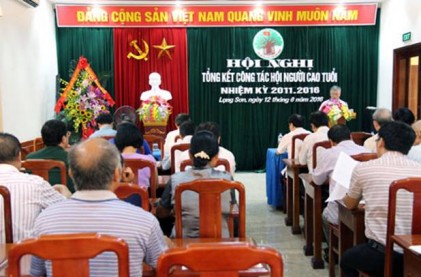 Hội NCT tỉnh Lạng Sơn: Tổng kết công tác Hội NCT nhiệm kỳ 2011 – 2016