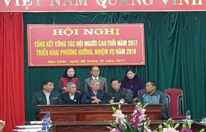 Hội NCT huyện Mộc Châu, tỉnh Sơn La: Tổng kết công tác Hội năm 2017, triển khai nhiệm vụ năm 2018