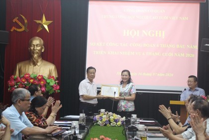 Công đoàn cơ quan Trung ương Hội NCT Việt Nam: Sơ kết công tác công đoàn 6 tháng đầu năm, triển khai nhiệm vụ 6 tháng cuối năm 2020