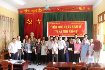 Trung ương Hội NCT Việt Nam triển khai Dự án sinh kế cho NCT khuyết tật tại xã Đa Lộc và xã Tiền Phong, huyện Ân Thi, tỉnh Hưng Yên