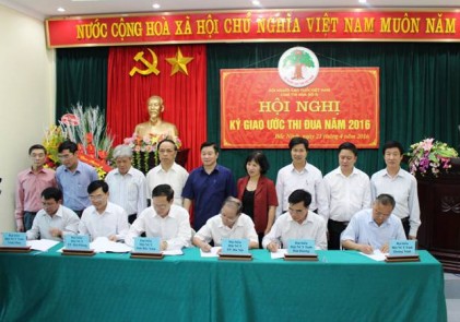 Hội nghị ký giao ước thi đua cụm số III năm 2016