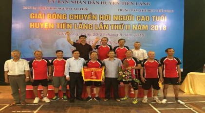 Huyện Tiên Lãng, TP Hải Phòng: Tổ chức Giải bóng chuyền hơi NCT lần thứ II - năm 2018
