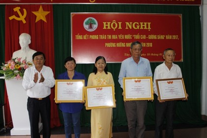 Hội NCT tỉnh Tây Ninh: Tổ chức Hội nghị tổng kết công tác và phong trào thi đua “Tuổi cao - Gương sáng” năm 2017