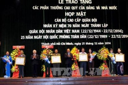 Thành phố Hồ Chí Minh họp mặt tướng lĩnh, cán bộ cao cấp quân đội đã nghỉ hưu 
