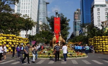 Đường hoa Xuân và đường sách TP Hồ Chí Minh đón 1,5 triệu lượt người tham quan