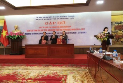UBND thành phố Hải Phòng tổ chức chương trình gặp gỡ các tổ chức phi chính phủ nước ngoài và đánh giá công tác xúc tiến, vận động viện trợ phi chính phủ nước ngoài giai đoạn 2015-2017
