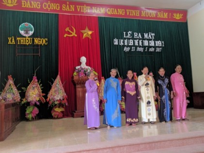 Hội NCT huyện Thiệu Hóa, tỉnh Thanh Hóa: Ra mắt Câu lạc bộ Liên thế hệ tự giúp nhau