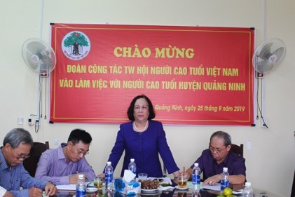 Trung ương Hội NCT Việt Nam kiểm tra, giám sát Hội NCT huyện Quảng Ninh và huyện Bố Trạch, tỉnh Quảng Bình