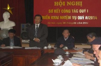 Hội NCT thành phố Hà Nội tổ chức Hội nghị sơ kết công tác quý I năm 2014.