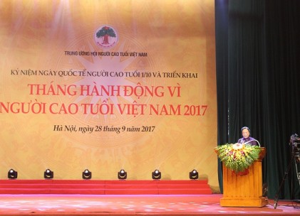 Diễn văn của Chủ tịch Hội NCT Việt Nam Phạm Thị Hải Chuyền tại lễ kỉ niệm 27 năm Ngày Quốc tế NCT (1/10) và triển khai Tháng hành động vì NCT Việt Nam năm 2017
