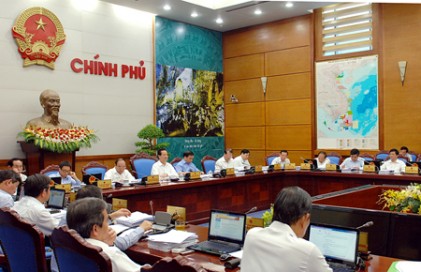 Chính phủ họp phiên thường kỳ tháng 8/2014  