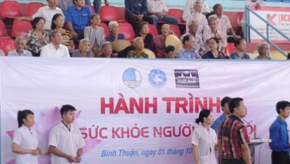 Phối hợp tổ chức Hành trình vì sức khỏe người cao tuổi tại TP Phan Thiết