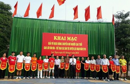 Huyện Lục Ngạn, tỉnh Bắc Giang tổ chức Giải Bóng chuyền hơi NCT