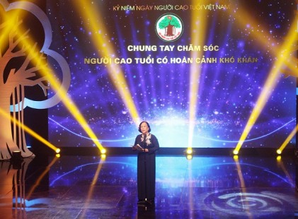 Bài phát biểu của Chủ tịch Hội NCT Việt Nam Phạm Thị Hải Chuyền tại kỷ niệm Ngày NCT Việt Nam và Giao lưu nghệ thuật “Chung tay chăm sóc NCT có hoàn cảnh khó khăn”