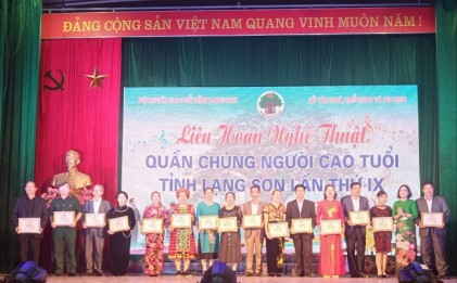 Tỉnh Lạng Sơn: Tổ chức Liên hoan nghệ thuật quần chúng NCT  tỉnh Lạng Sơn lần thứ IX